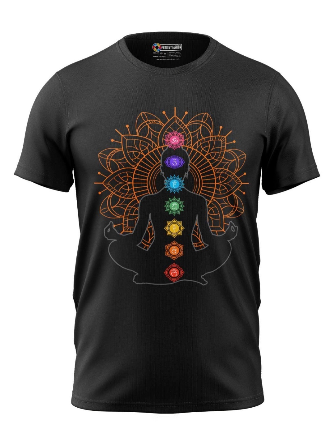

Print My Fashion Boys Graphic Printed Round Neck Cotton T-shirt, Black