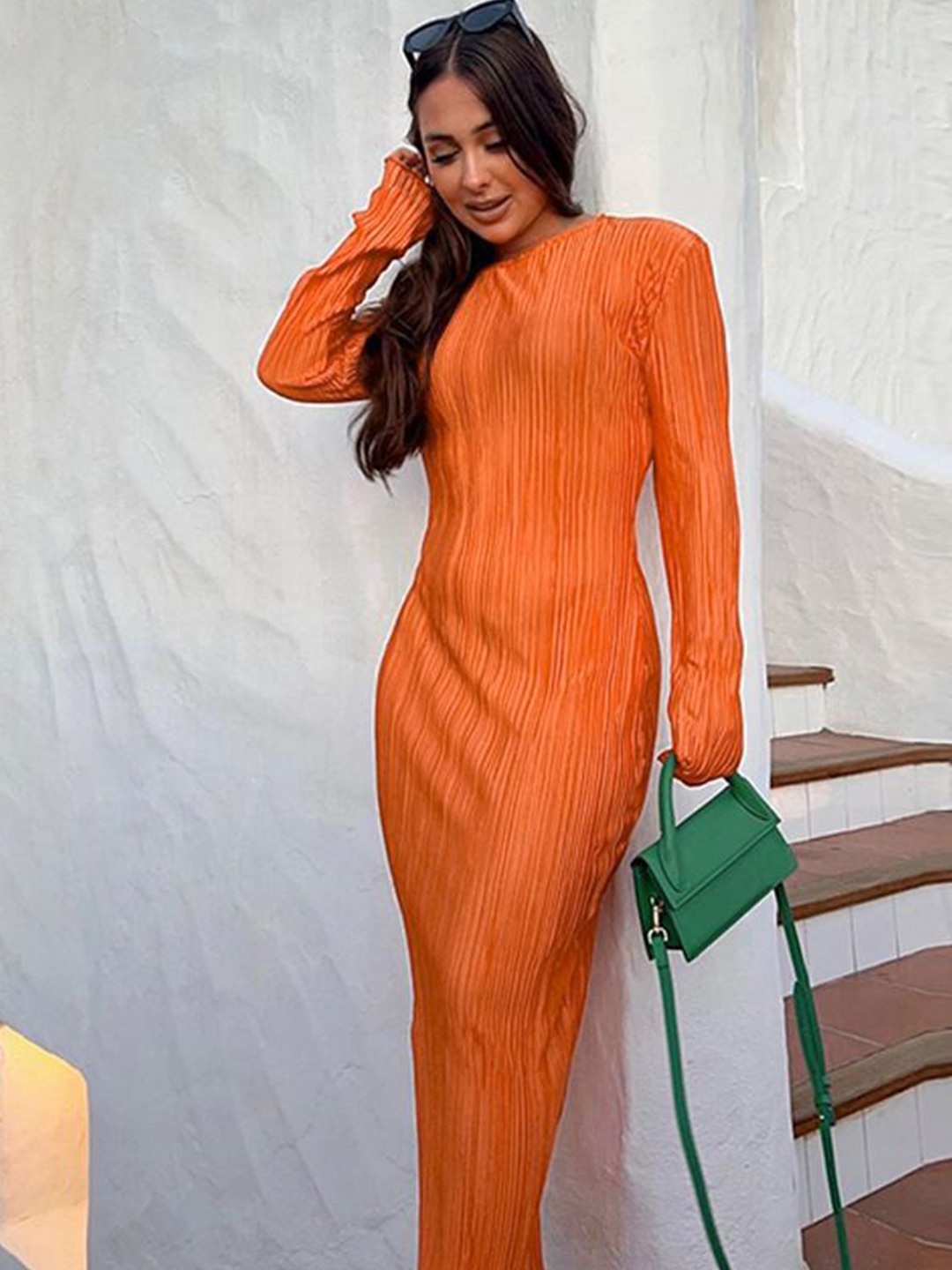 

HERE&NOW Midi Dress, Orange