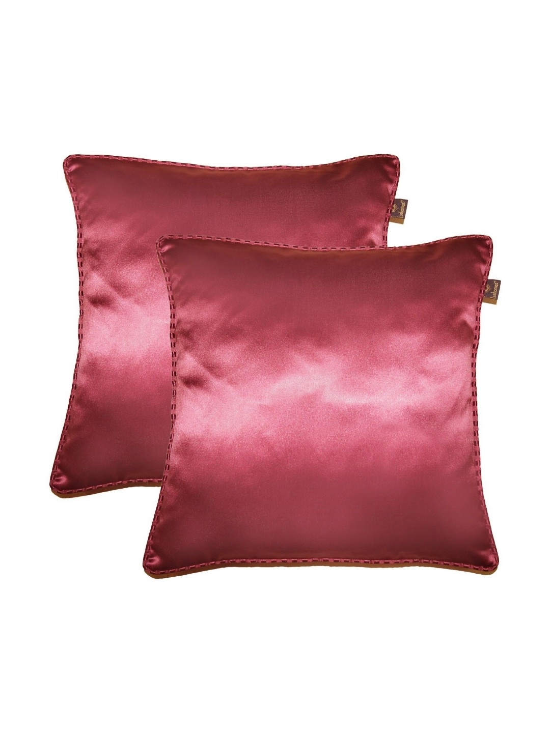 

Lushomes Burgundy Set of 2 Square Cushion Covers