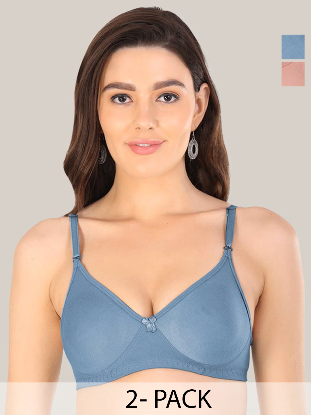 

Designer Bugs Bra Medium Coverage Lightly Padded, Blue