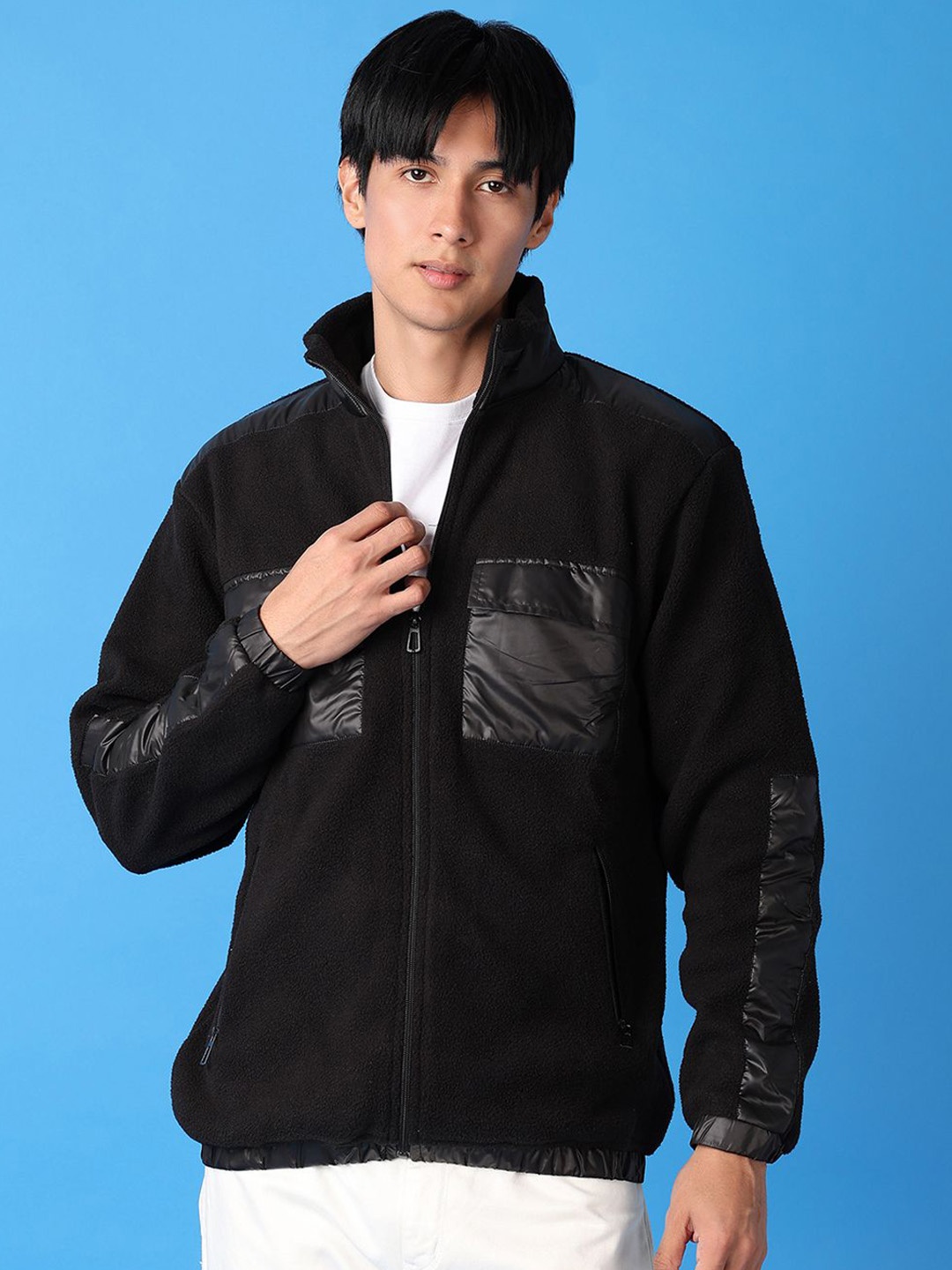 

V-Mart Men Bomber Jacket, Black