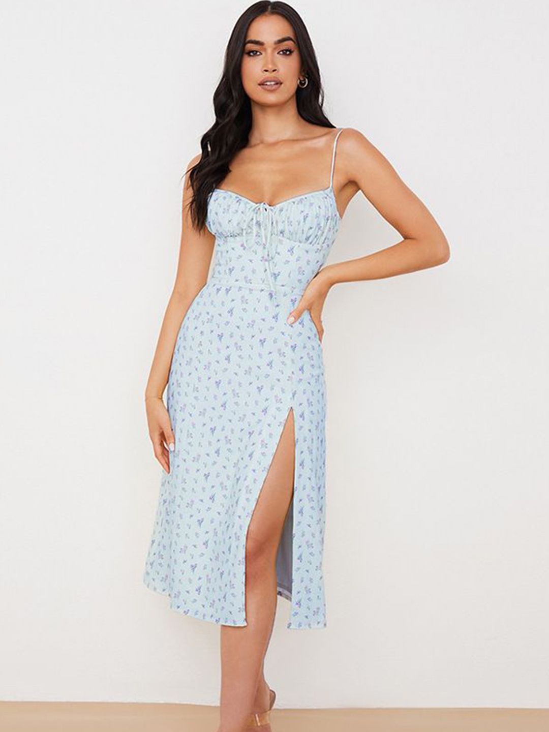 

HERE&NOW Print A-Line Dress, Blue