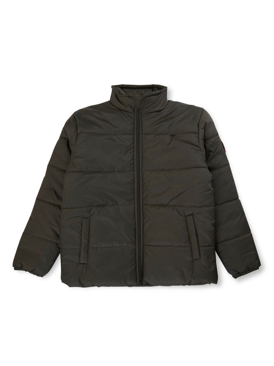 

Gini and Jony Boys Full Sleeves Puffer Jacket, Olive