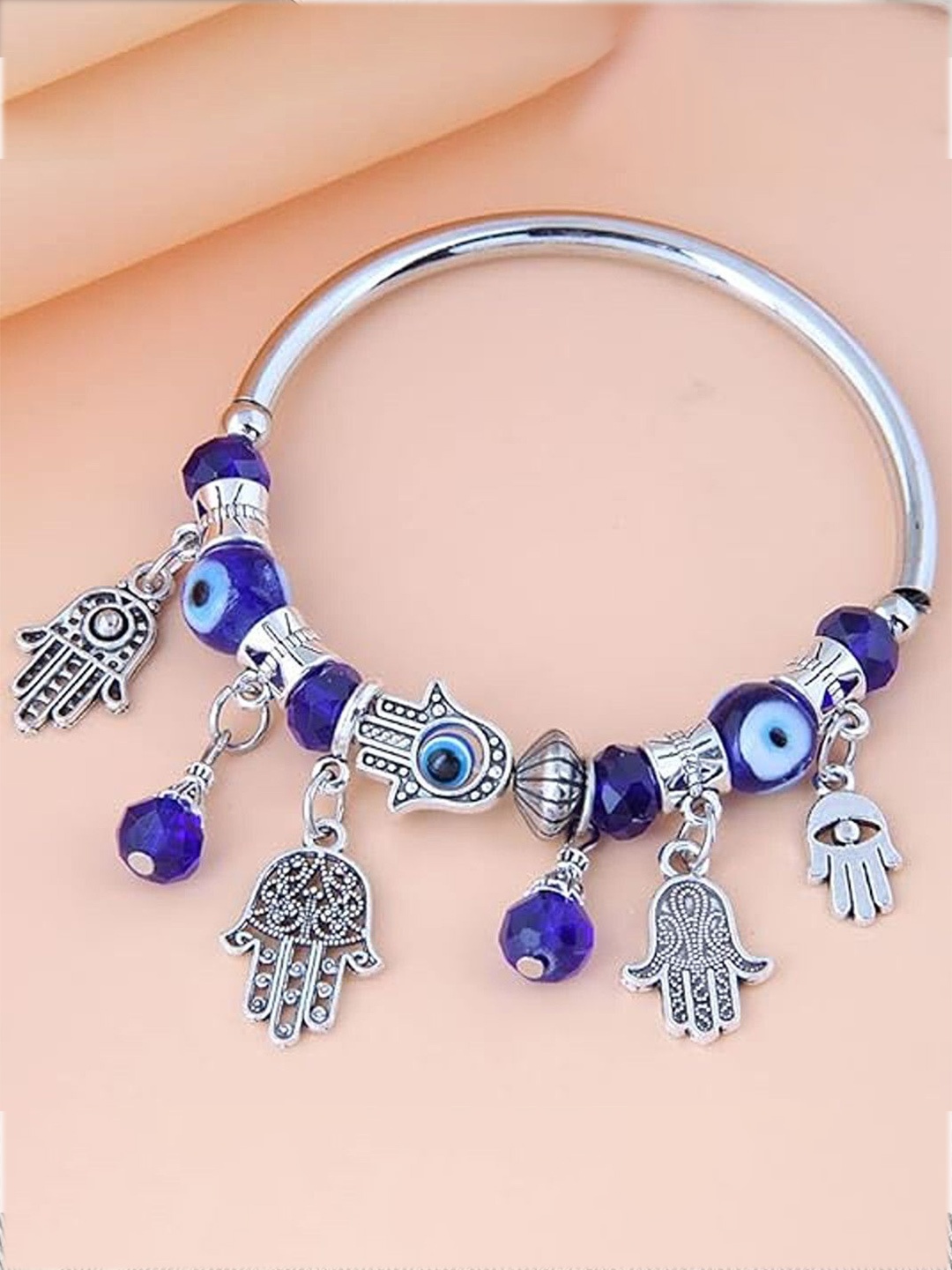 

Lila Unisex Stainless Steel Charm Bracelet, Silver