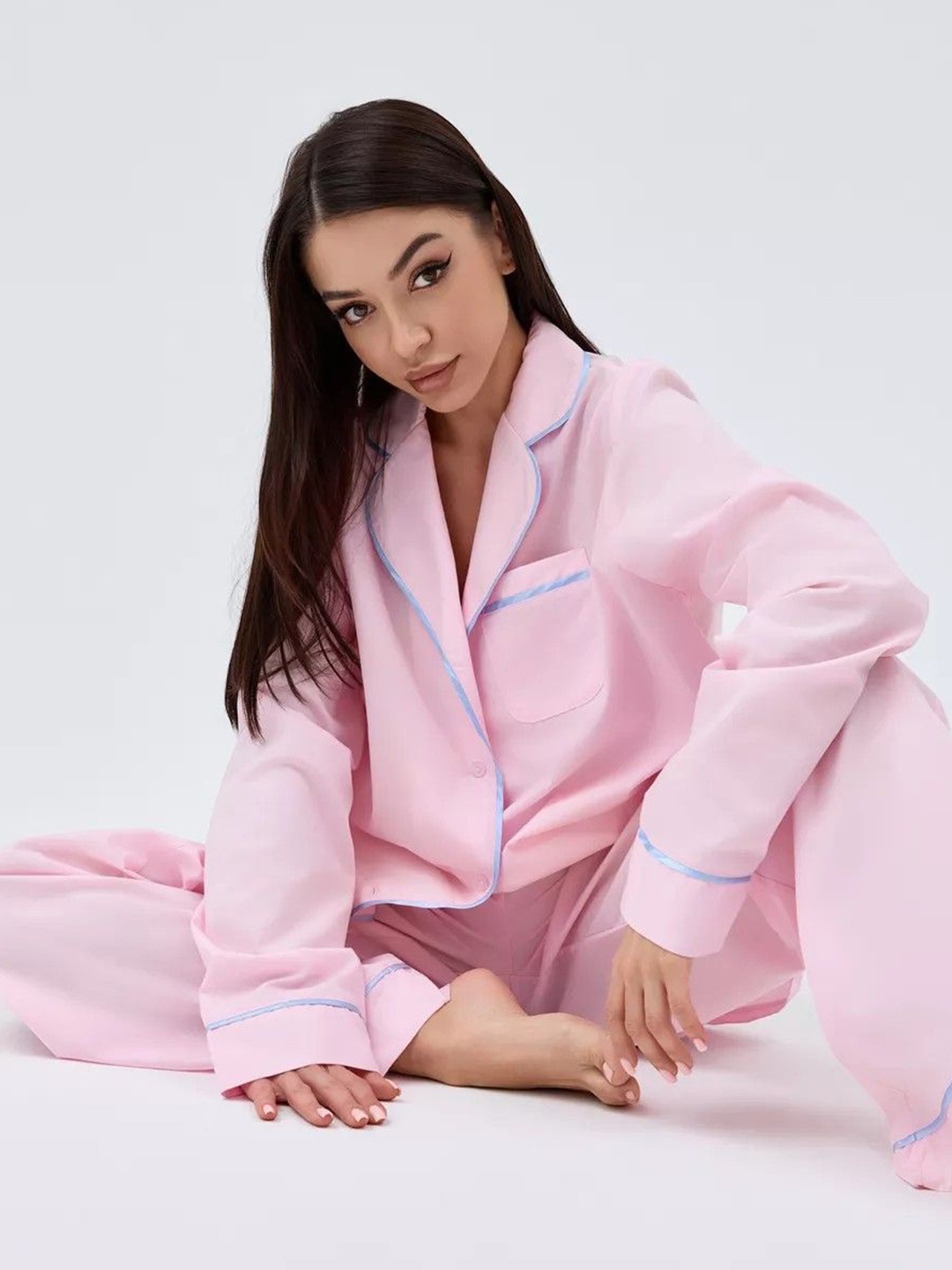 

Bella Babe by SK Women Pure Cotton Night suit, Pink
