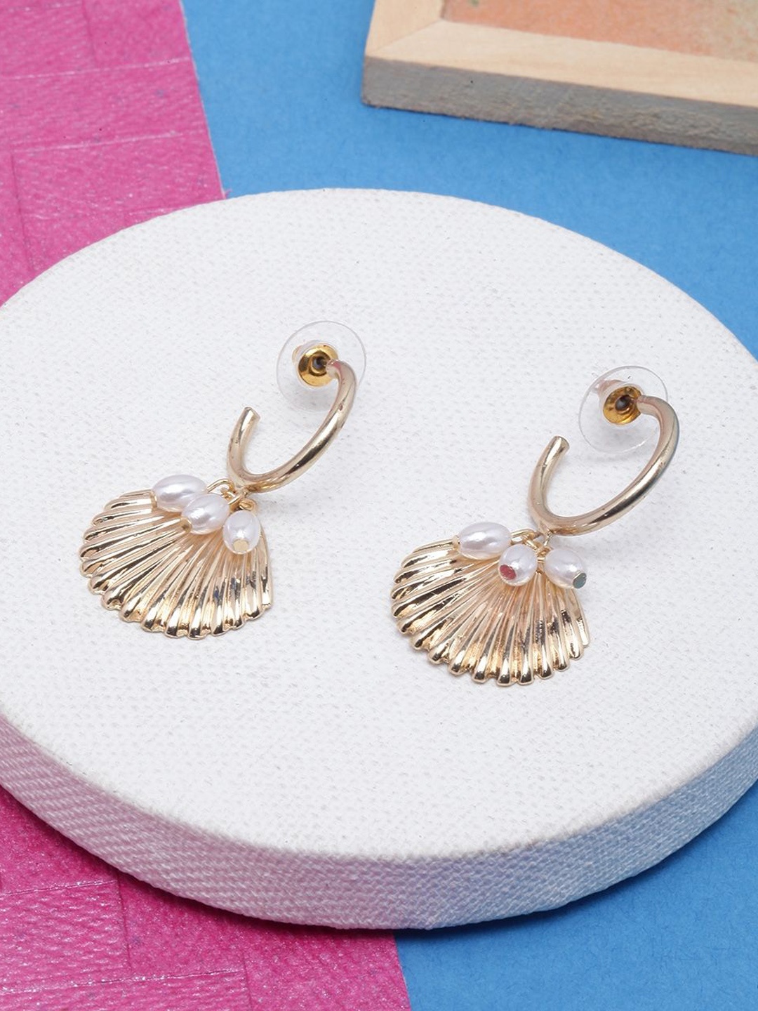 

KPOP Contemporary Drop Earrings, Gold