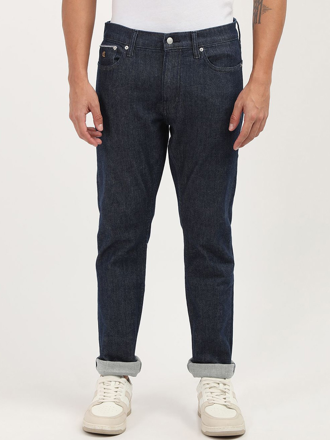 

Calvin Klein Jeans Men Solid Slim Fit Jeans, Blue