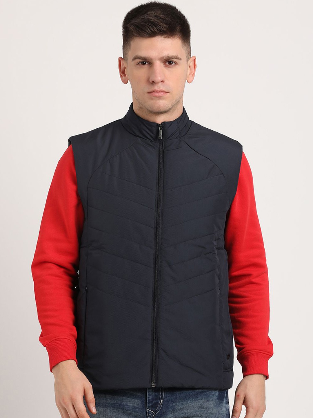 

Turtle Men Windcheater and Water Resistant Open Front Jacket, Navy blue