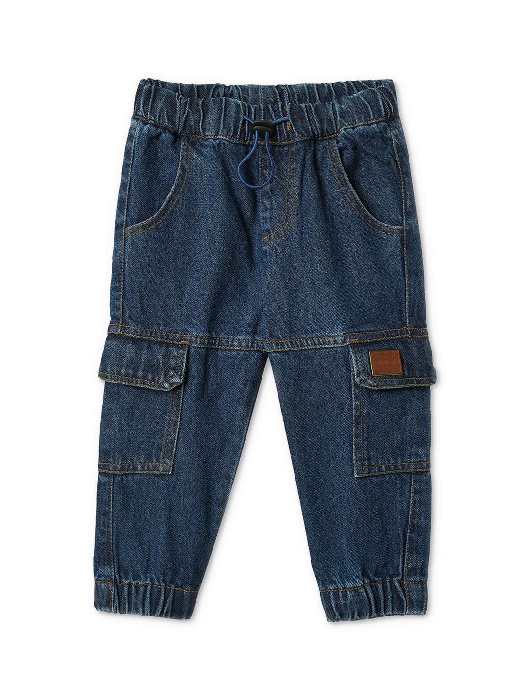 

R&B Boys Straight Fit Low Distress Jeans, Blue