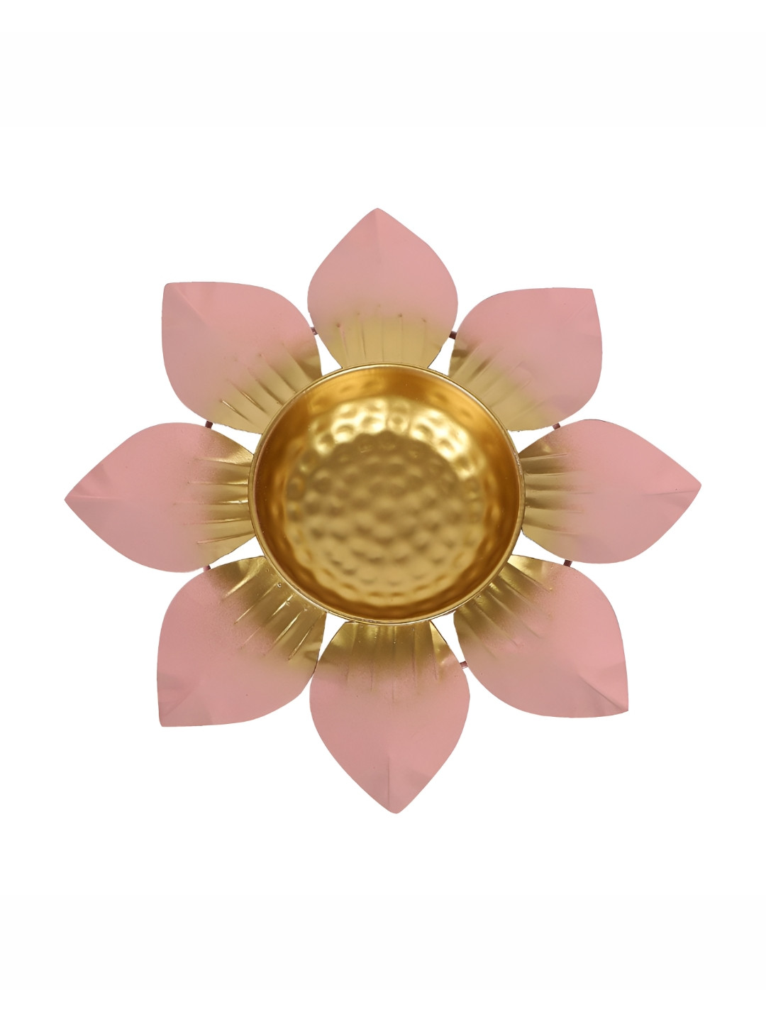 

Amaya Decors Yellow & Pink Flower Decorative Urli
