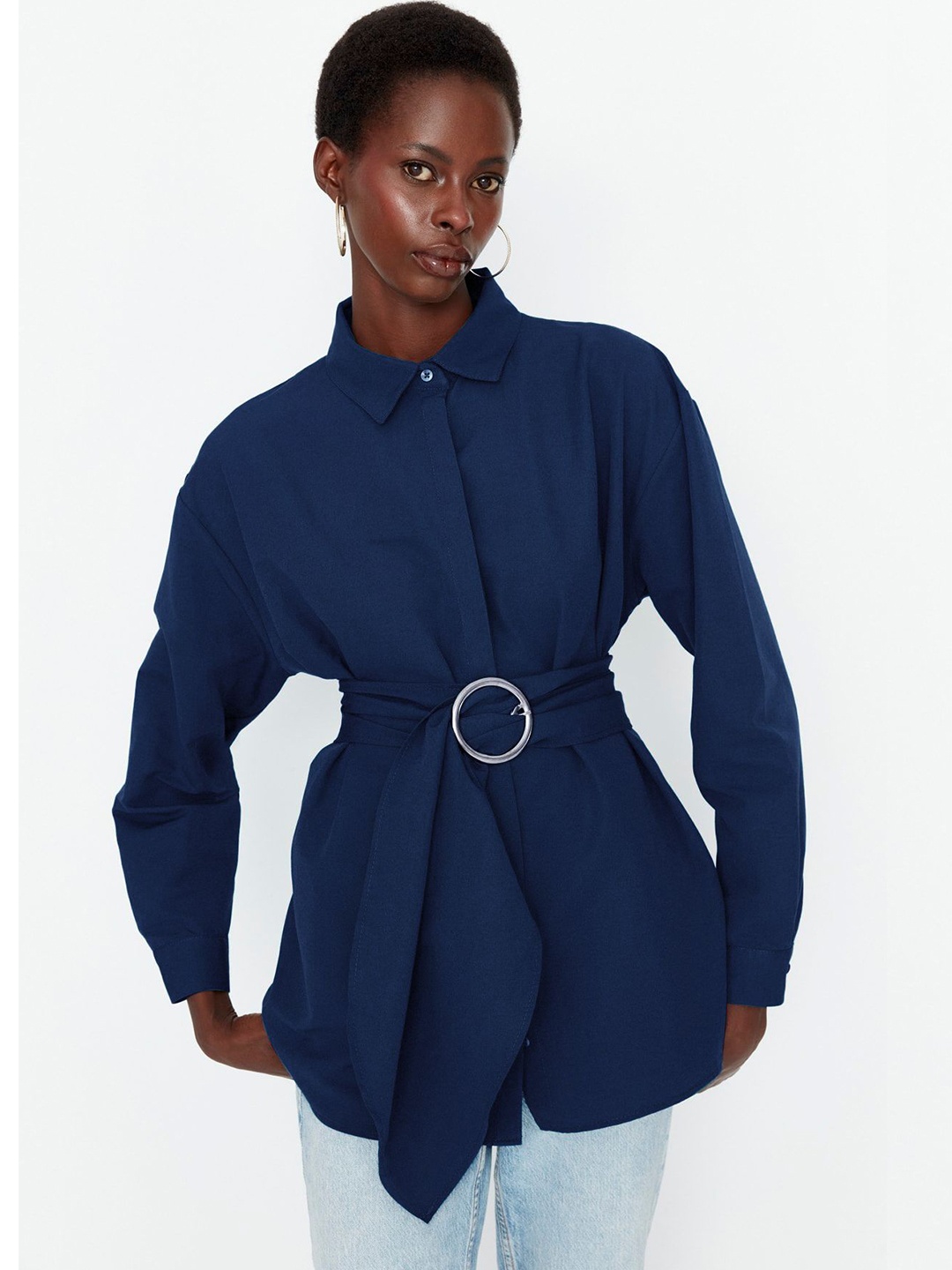 

Trendyol Women Opaque Casual Shirt, Na