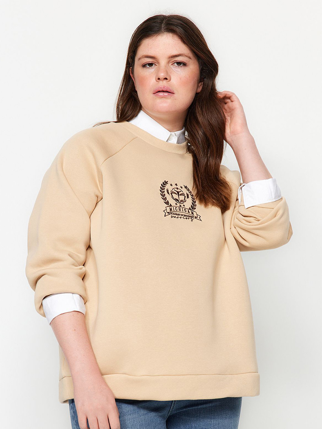 

Trendyol Women Printed Sweatshirt, Na