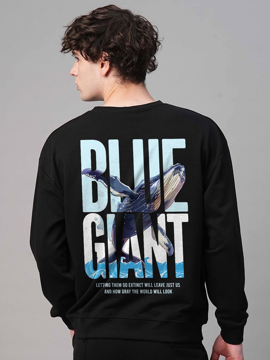 

PRONK Men Printed Sweatshirt, Black