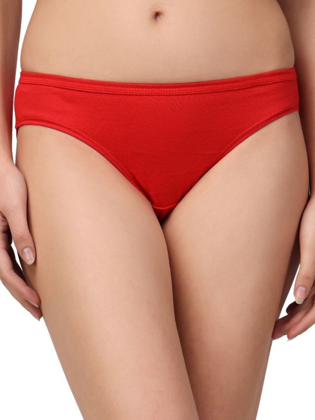 

Louis Bayrad Women High-Rise Hipsters Briefs, Red