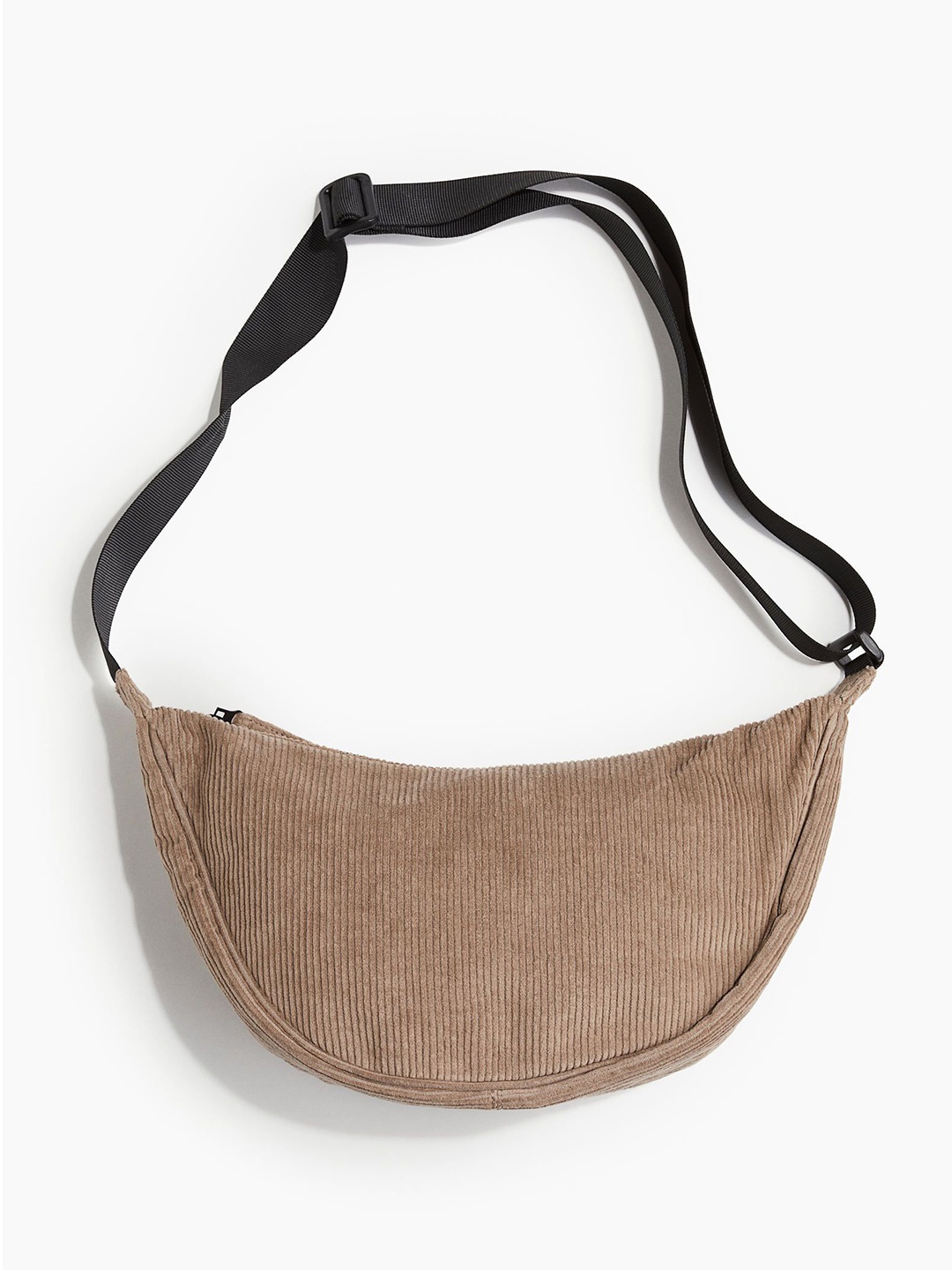 

H&M Men Cotton Corduroy Waist Bag, Beige