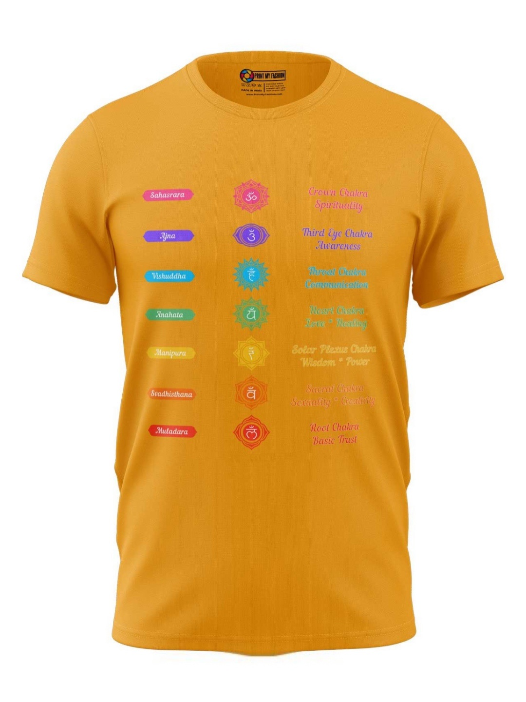 

Print My Fashion Boys Graphic Printed Round Neck Cotton T-shirt, Yellow