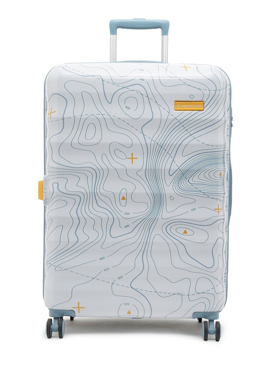 

uppercase Unisex Hard Sided Trolly Suitcase, Blue