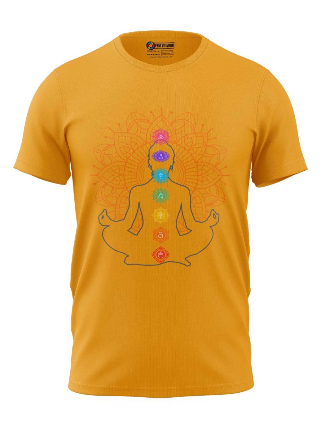 

Print My Fashion Boys Graphic Printed Round Neck Cotton T-shirt, Yellow