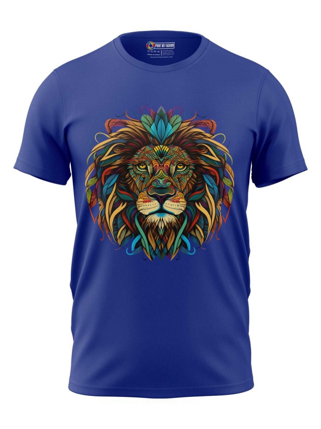 

Print My Fashion Boys Graphic Printed Round Neck Cotton T-shirt, Blue