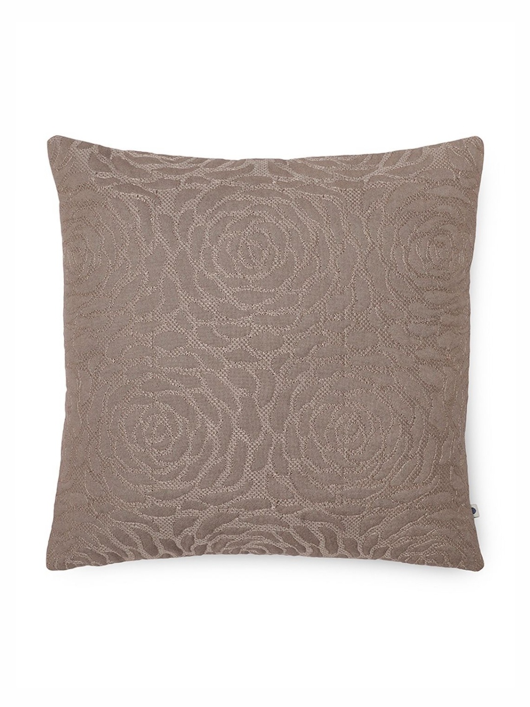 

ONSETHOMES Coffee Brown Floral Square Pure Cotton Cushion Covers