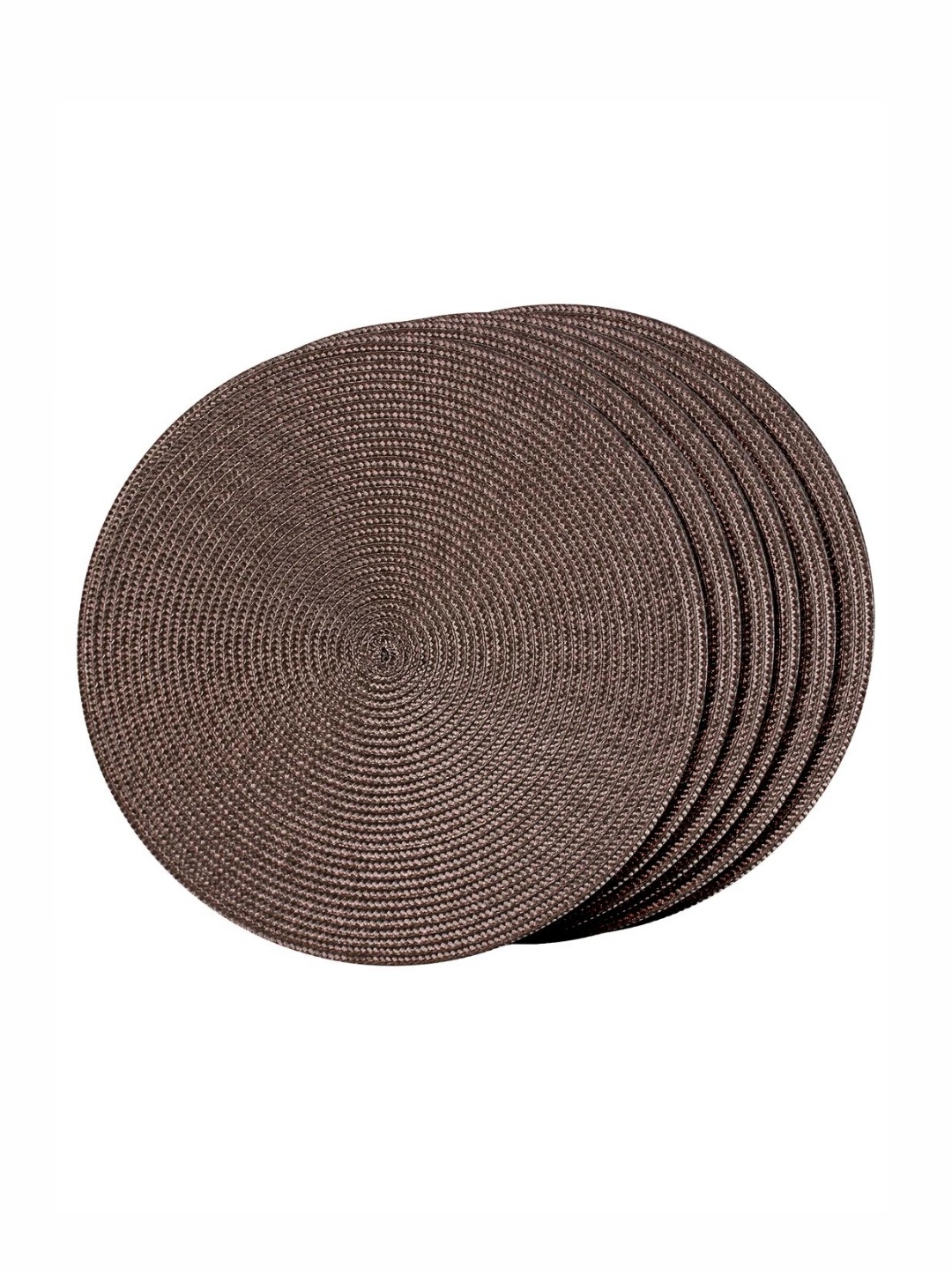 

TIED RIBBONS Brown 6 Pieces Round Table Placemats