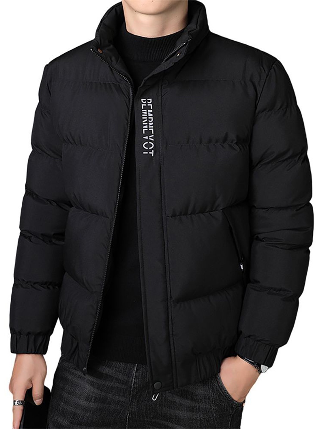 

StyleCast x Revolte Men Puffer Jacket, Black