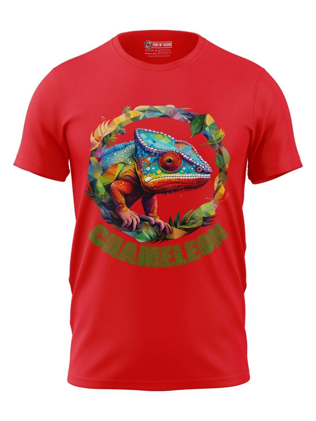 

Print My Fashion Boys Graphic Printed Round Neck Cotton T-shirt, Red
