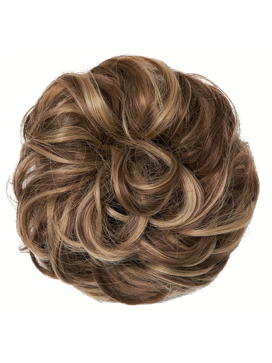 

CHRONEX Wavy Curly Messy Bun-Golden, Gold