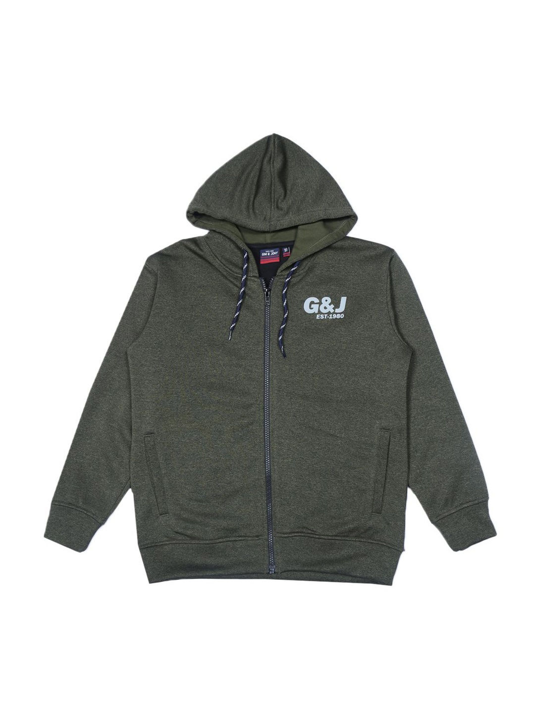 

Gini and Jony Boys Brand Logo Hooded Bomber Jacket, Olive