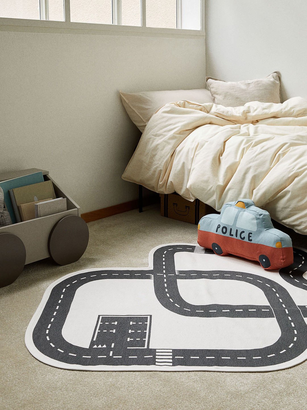

H&M White Pure Cotton Road Playmat