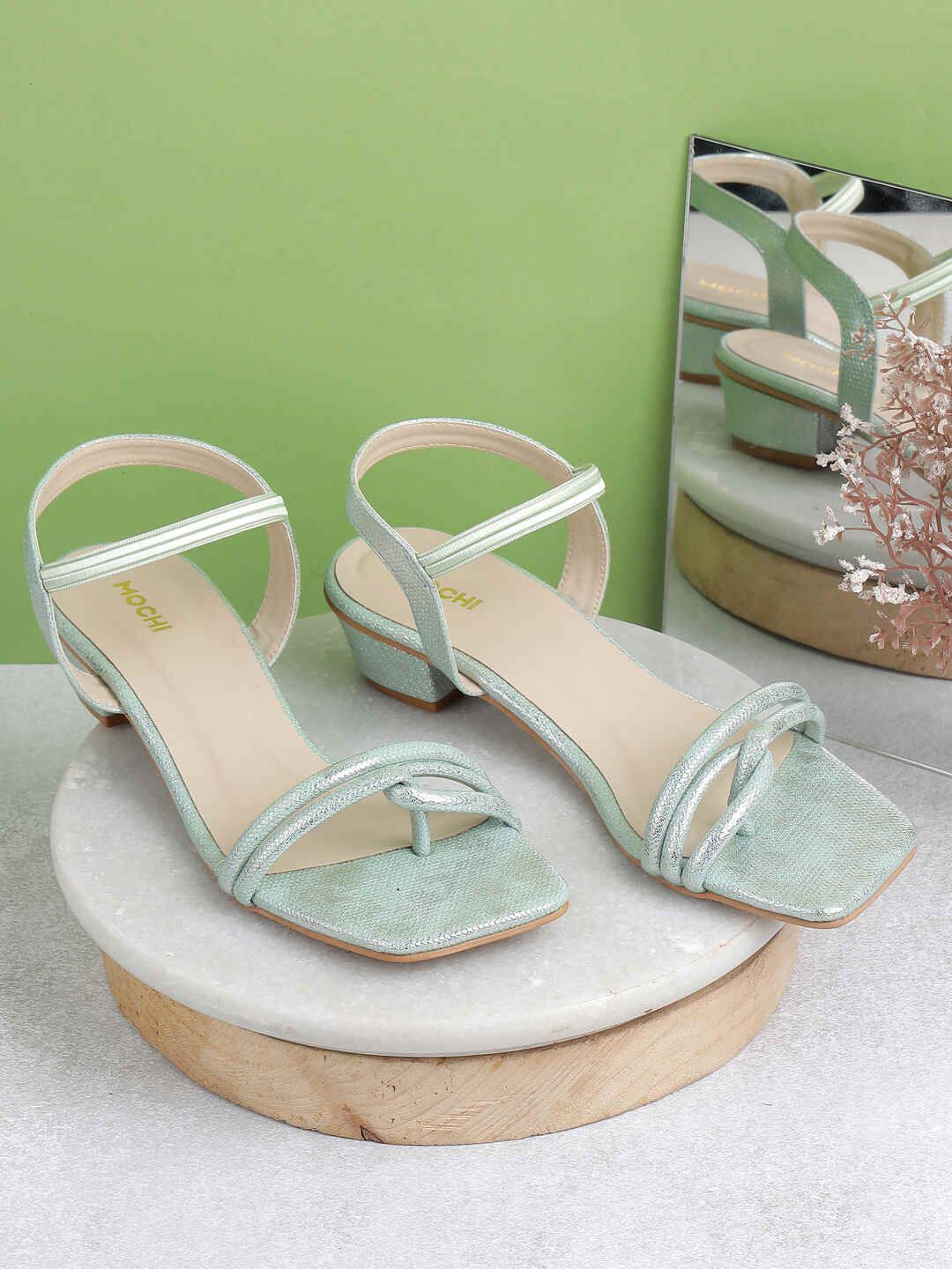 

Mochi Mid-Top Sandals Heels, Green