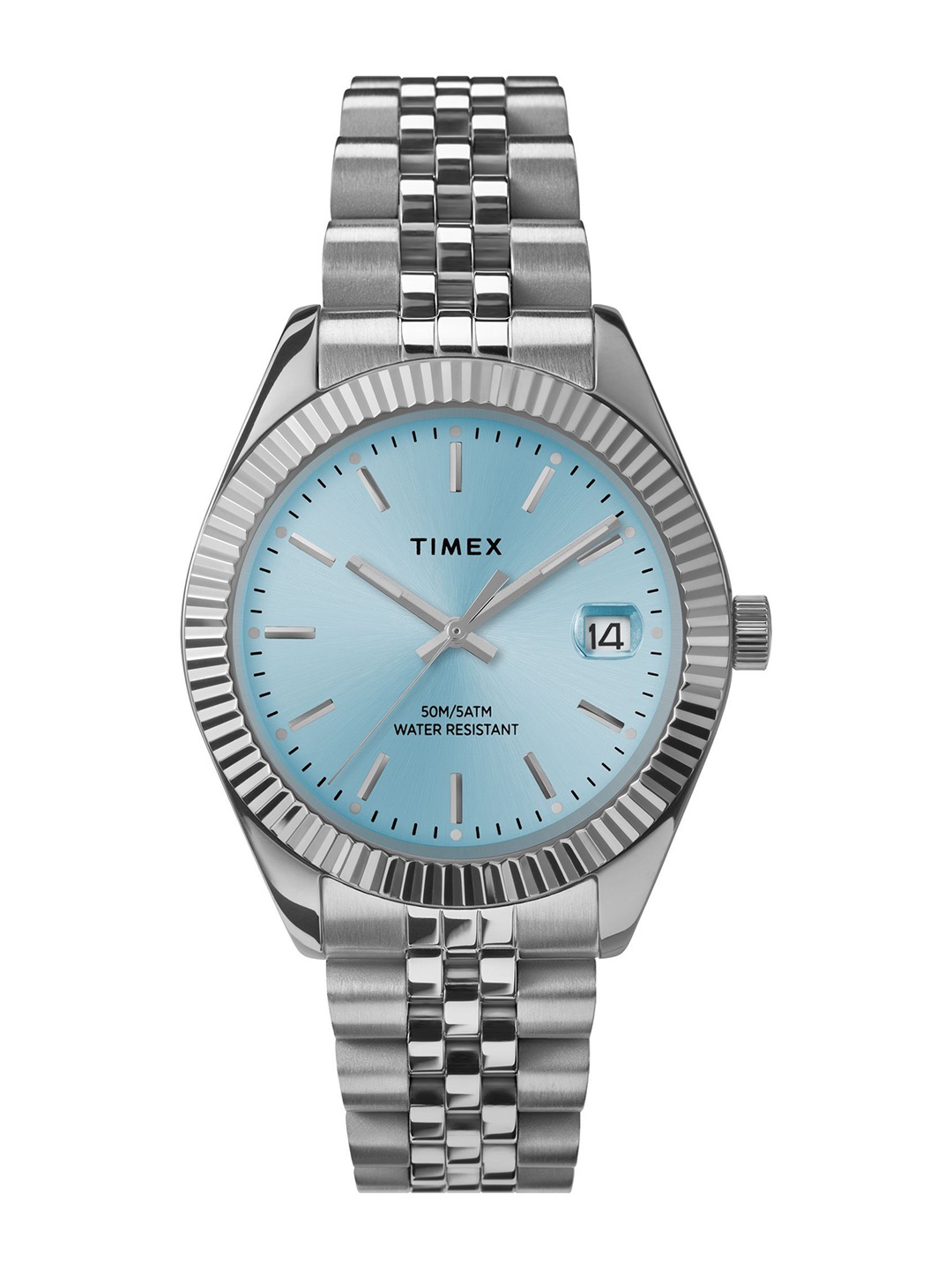 

Timex Women Dial & Stainless Steel Straps Analogue Watch TW2W49900UJ, Blue