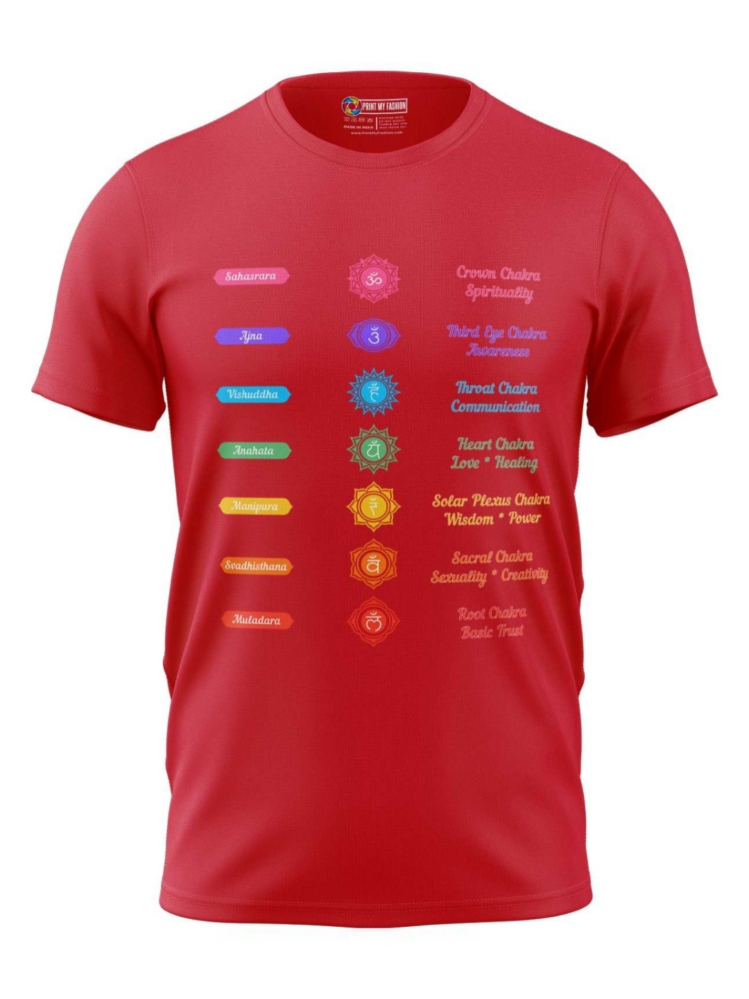 

Print My Fashion Boys Graphic Printed Round Neck Cotton T-shirt, Red