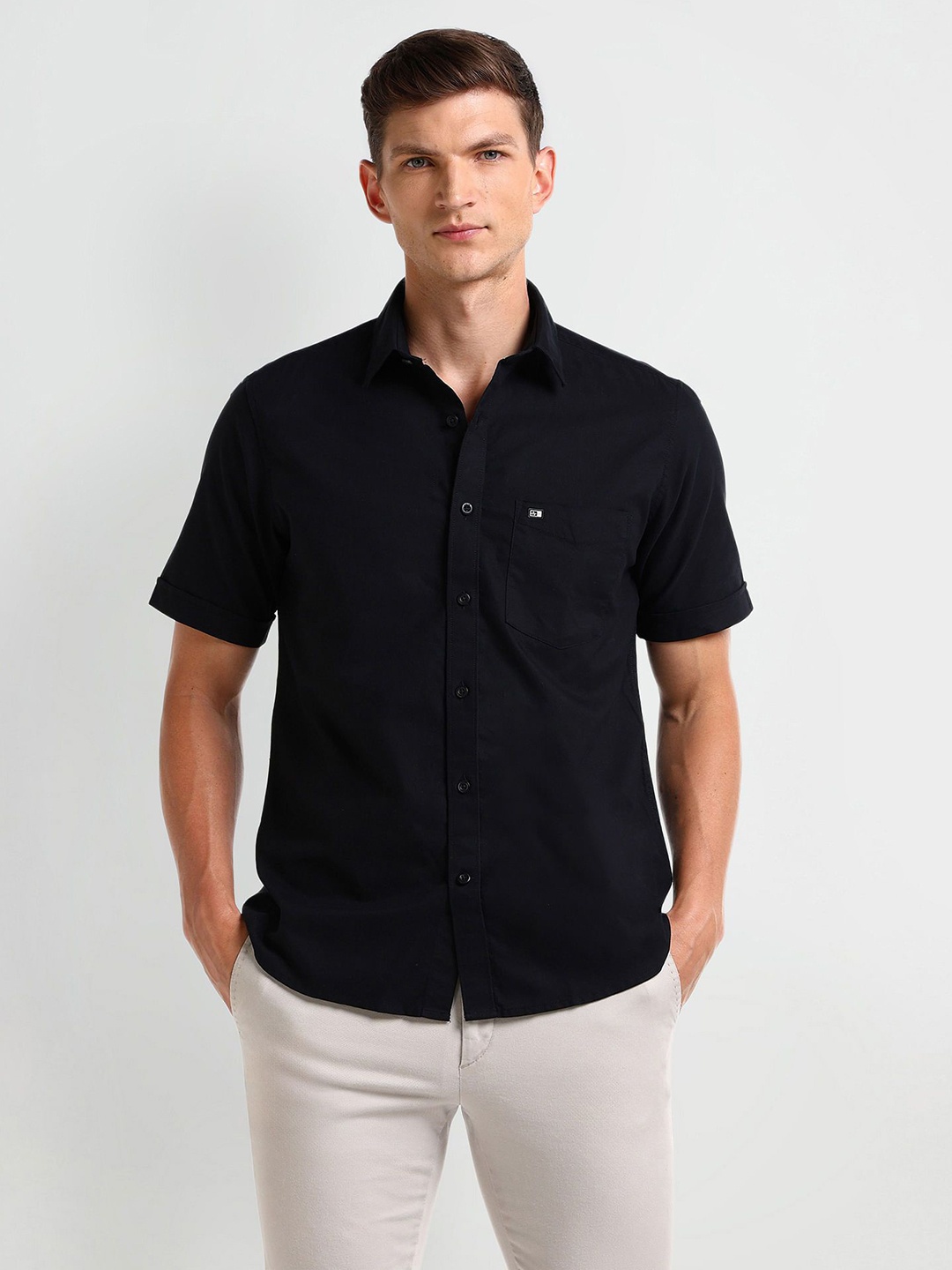 

Arrow Sport Men Opaque Casual Shirt, Black