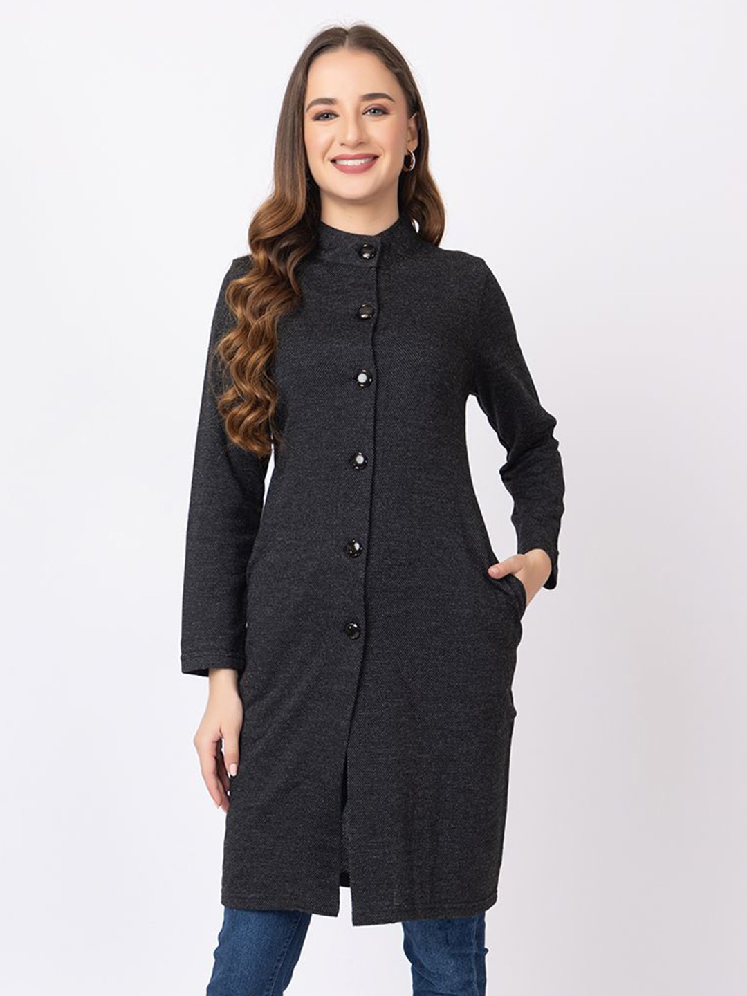 

KEIKO Women Typography Cardigan, Black