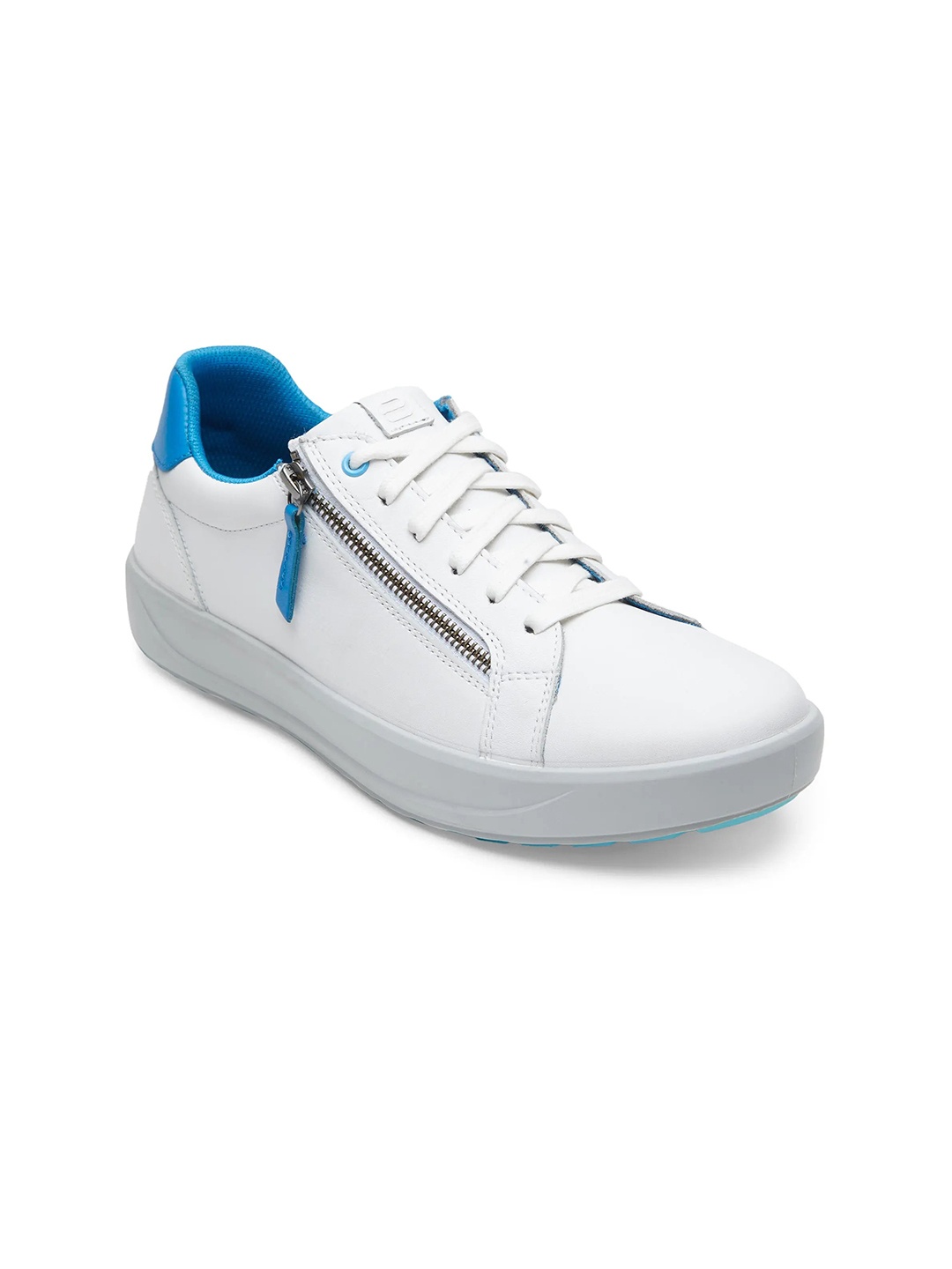 

ERGON Men Leather Casual Shoes, White