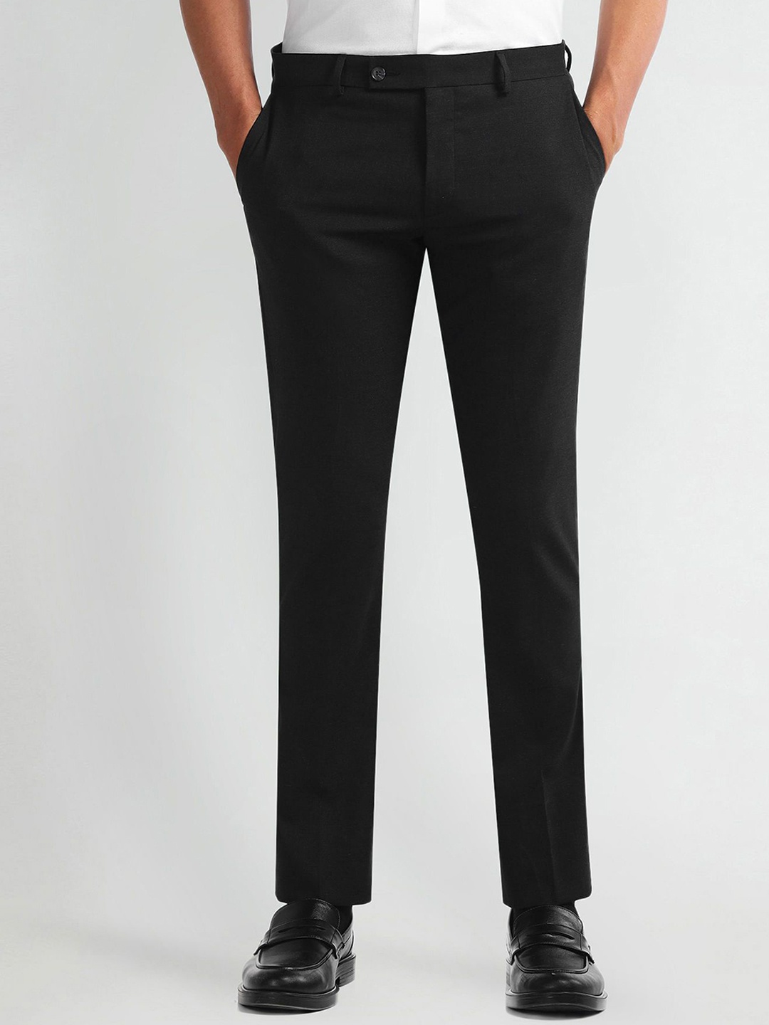 

Arrow Men Mid-Rise Formal Trousers, Grey