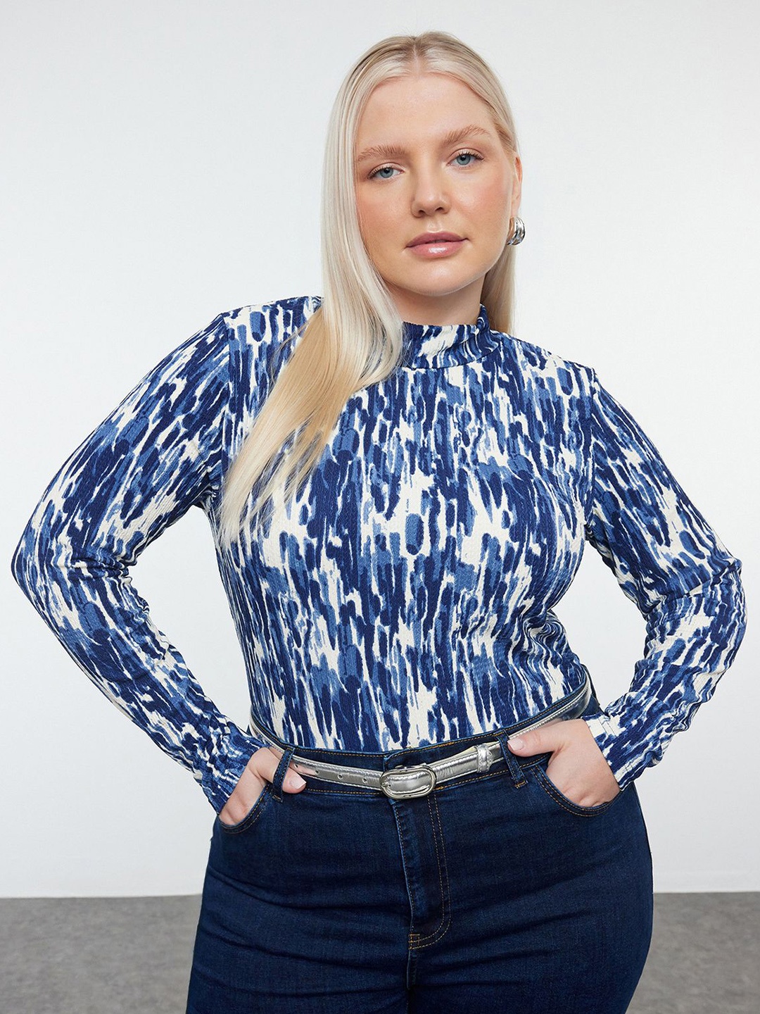 

Trendyol Print Crop Top, Na