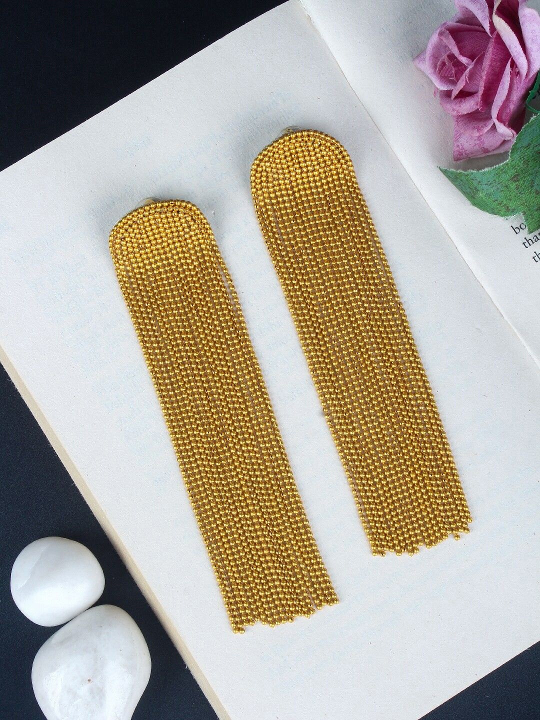 

KPOP Gold-Plated Rhinestone Contemporary Drop Earrings