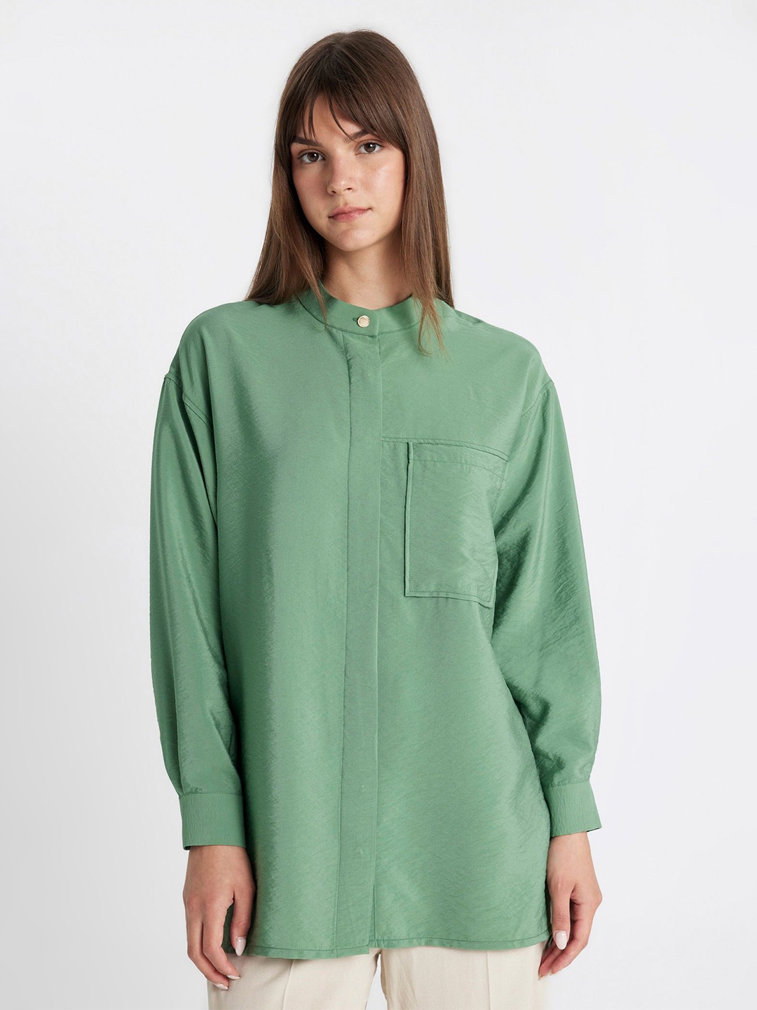 

DeFacto Long Sleeve Shirt, Green