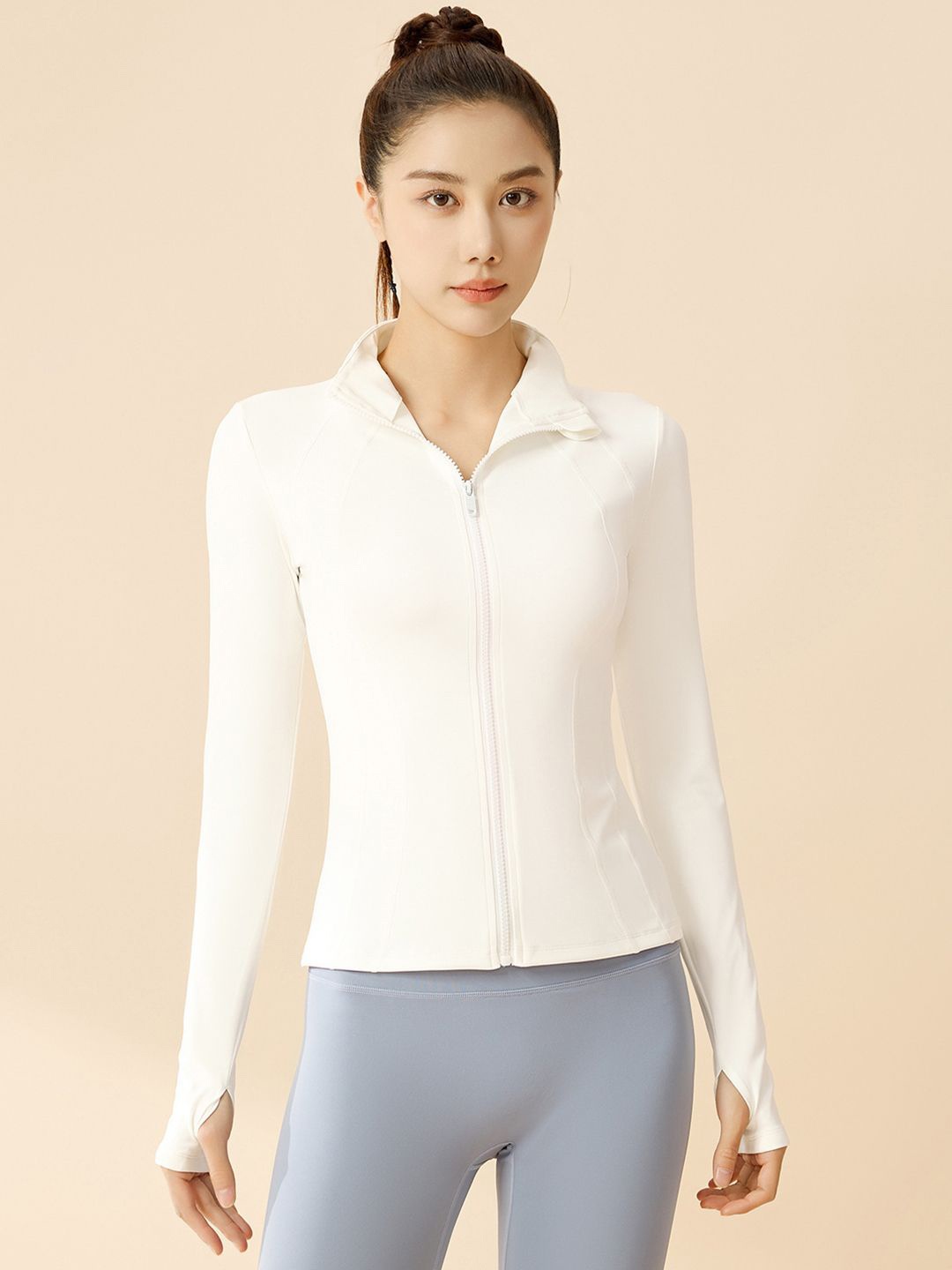

StyleCast Women Lightweight Yoga Sporty Jacket, White