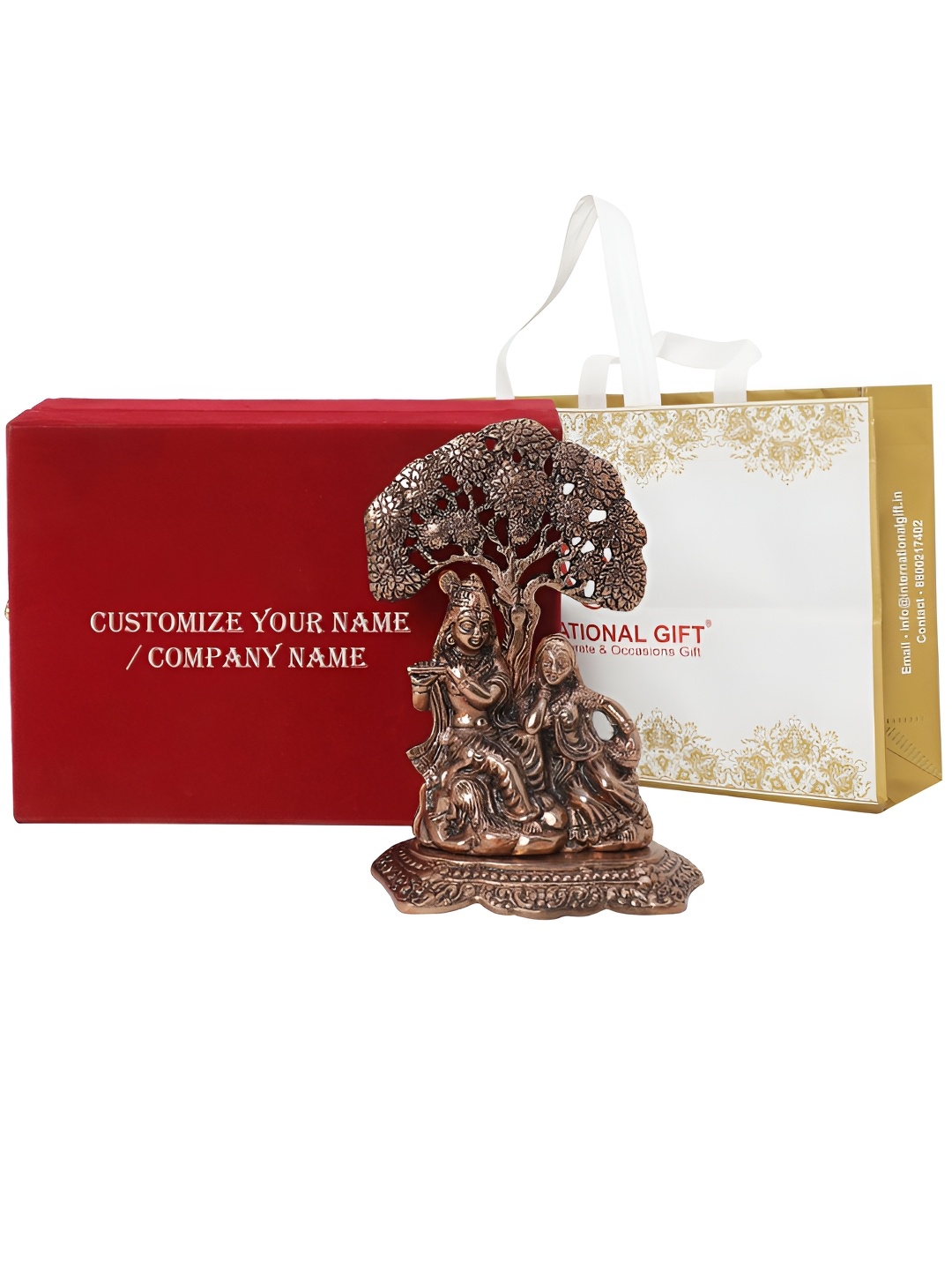 

INTERNATIONAL GIFT Copper-Toned Metal Religious Figurine Showpiece