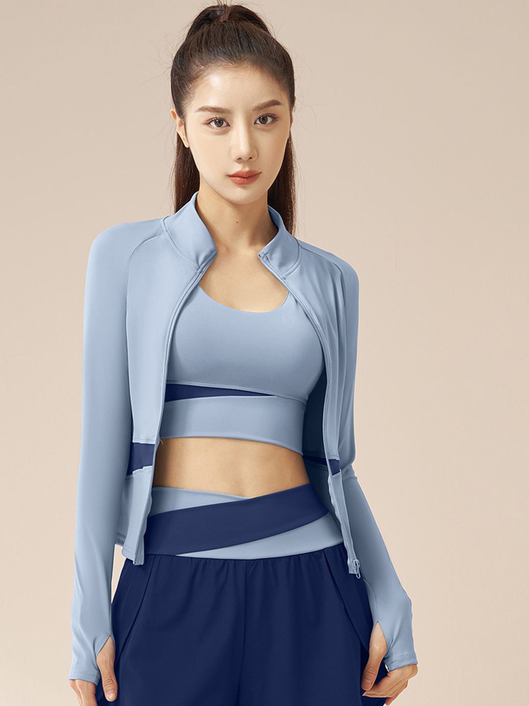 

StyleCast Women Lightweight Yoga Sporty Jacket, Blue