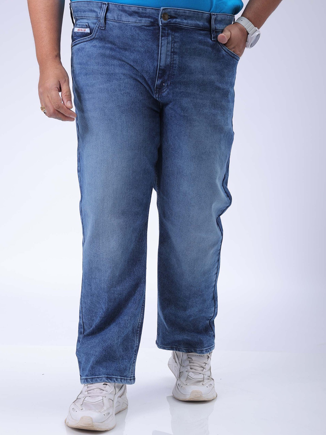 

Hardsoda by The Indian Garage Co Men Straight Fit Stretchable Jeans, Blue