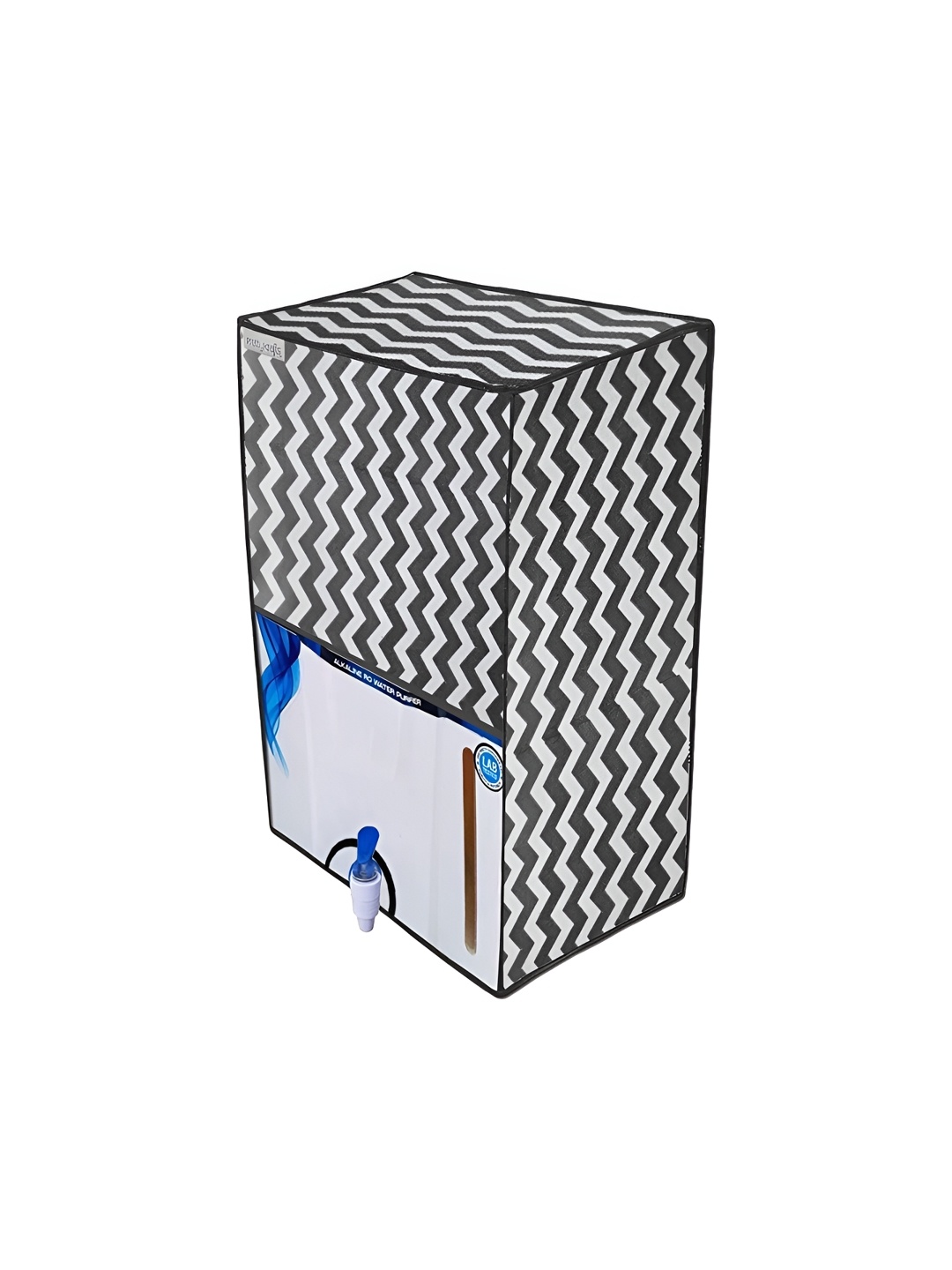 

prettykrafts Black & White Printed Water Purifier RO Cover