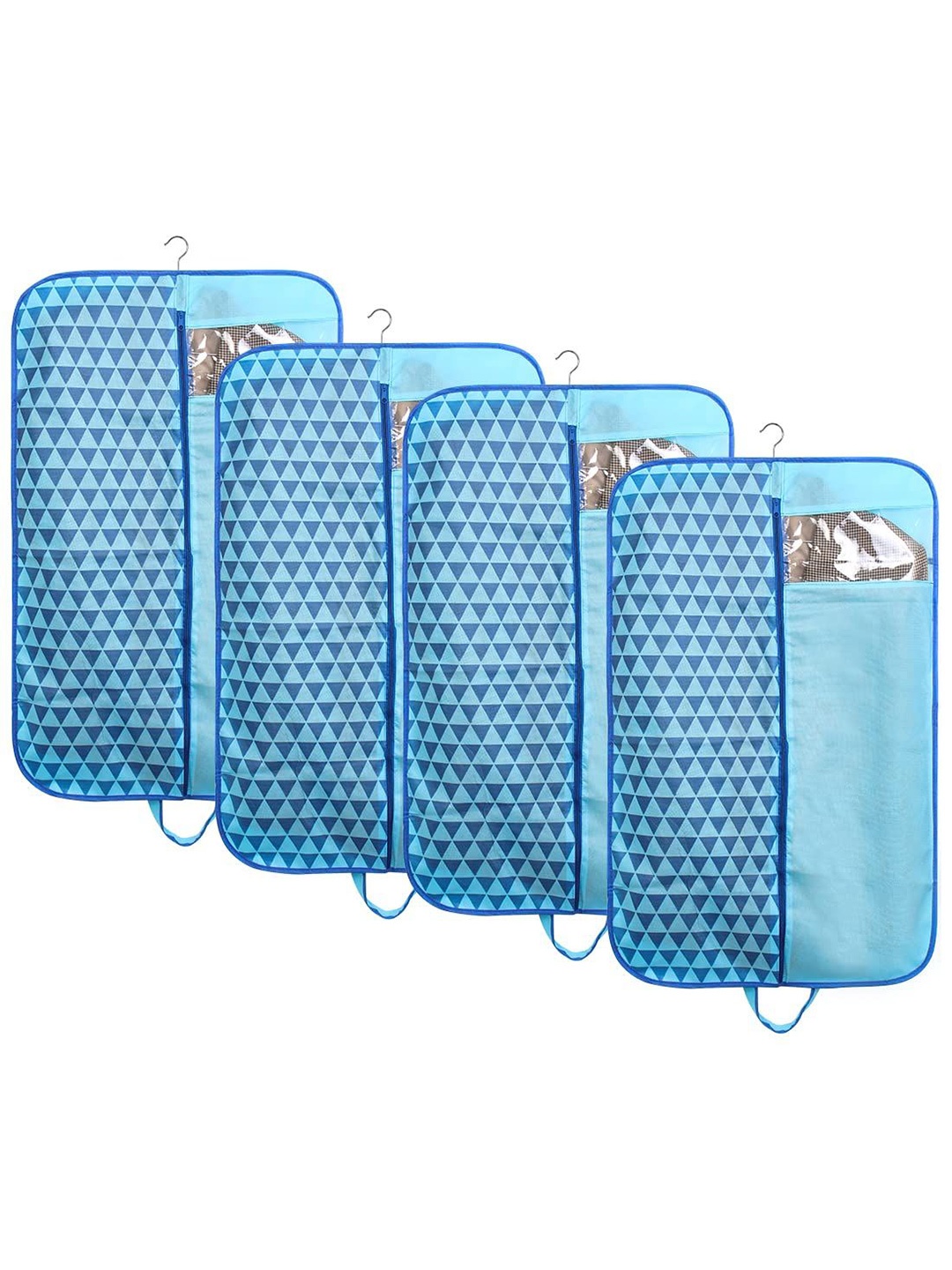 

prettykrafts Blue 4 Pieces Reusable Multi-Utility Organisers