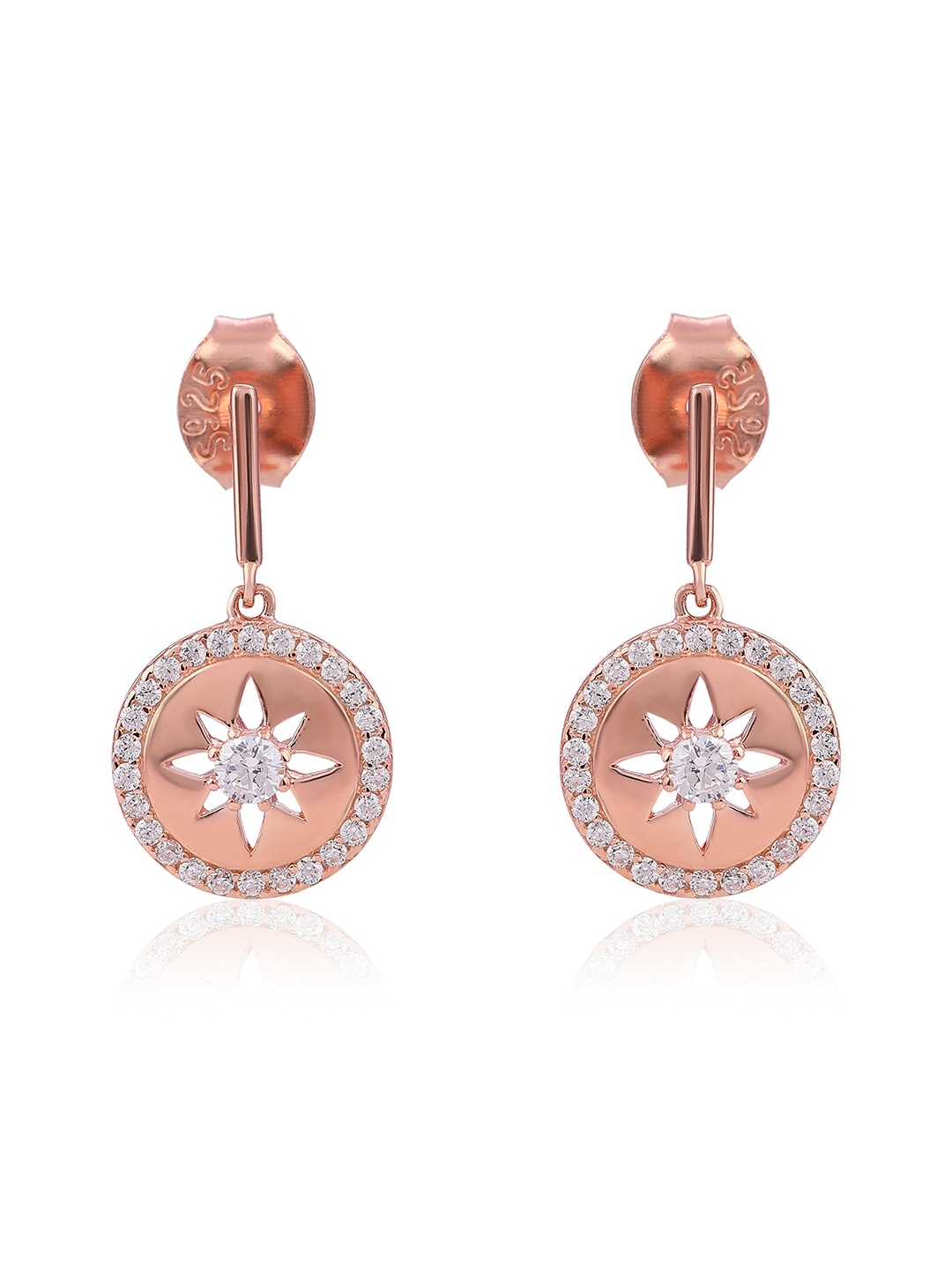 

DressBerry Contemporary Drop Earrings, Rose