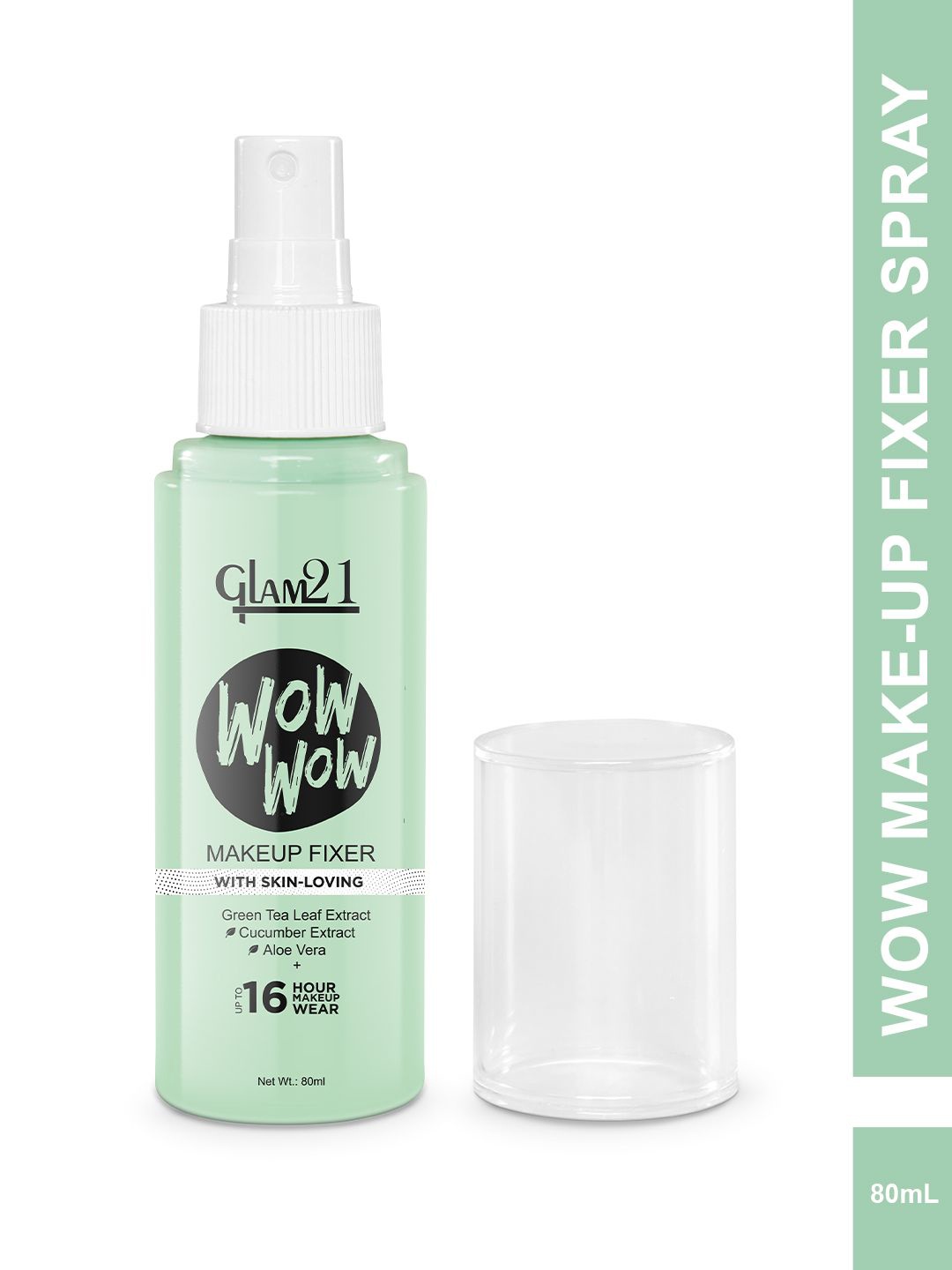 

GLAM21 Wow Wow Make-Up Fixer Spray - 80 ml, Transparent