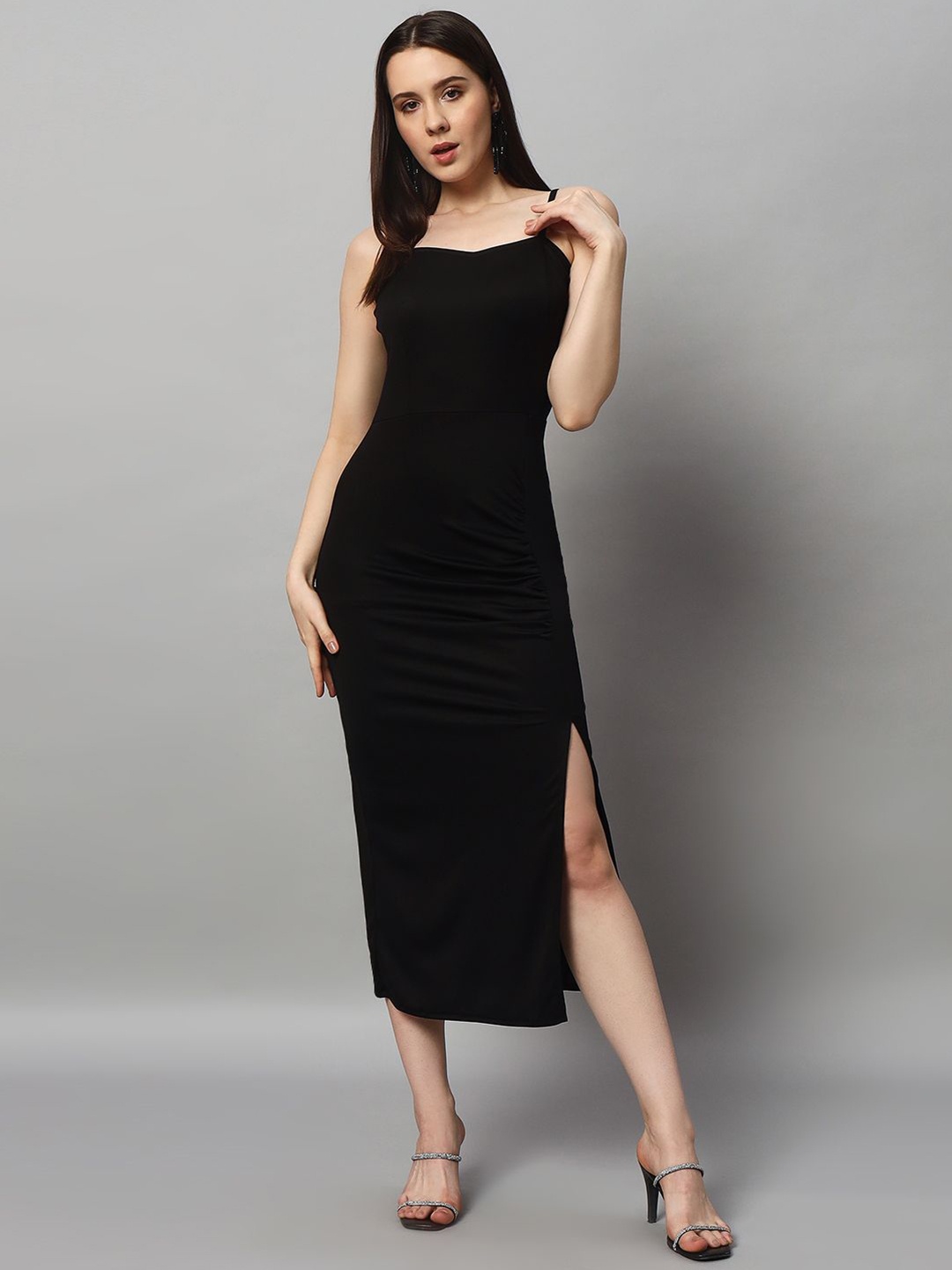 

VAARARO Bodycon Midi Dress, Black