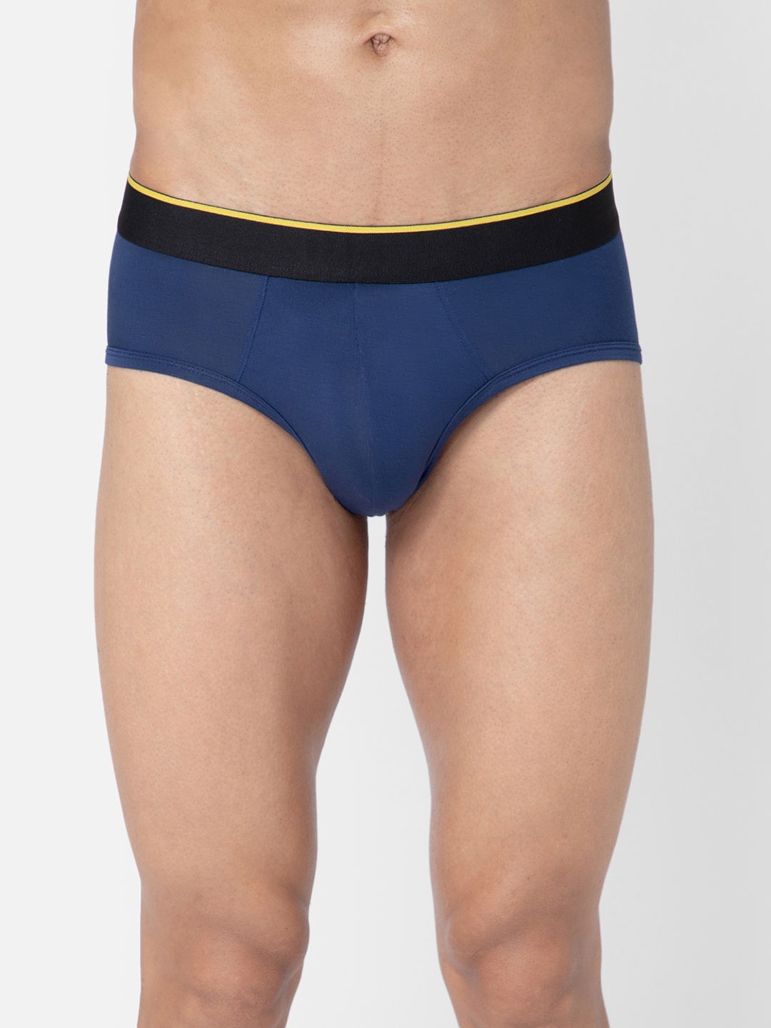 

bummer Men Solid Micro Modal Galactic Mid Rise Brief, Navy blue